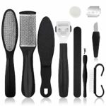 Foot File Pedicure Set, Professional 10 in 1 Foot Files Foot Care Kit, Stainless Steel Foot File Pedicure and Manicure Set, Foot Files for Dead S