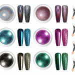 BISHENGYF 6PCS Metallic Chrome Powder 【Fine Powder】 Mirror Chrome Nail Powder Holographic Nail Chrome Powder for Gel Nails Manicure Nail Art Chro