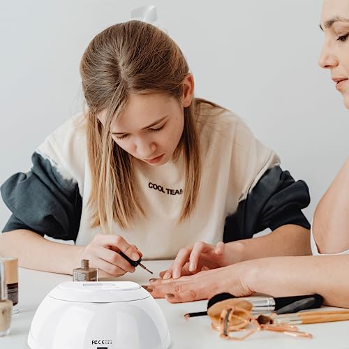 BOLASEN Professional UV Nail Lamp, 80W LED Nail Lamp for Gel Polish, Quick-Drying Nail Dryer Gel Nail Lamp with Metal Base, 42 Beads, 4 Timers &