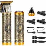 Beard Trimmer Men,Mini Hair Clippers for Men 3 in 1 Cordless Rechargeable Mini Nose Hair Trimmer Shaver Set for Barbers and Home,USB Zero Gapped
