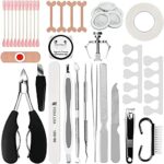 Ingrown Toenail Tool Kit, Toe Nail Nippers Set for Ingrown & Thick Nail, Surgery Grade Manicure Pedicure Tool, Nail File Lifter Pusher Corrector