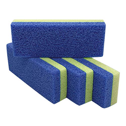 Foot Pumice Stone for Feet Hard Skin Callus Remover and Scrubber (Pack of 4) (Blue)