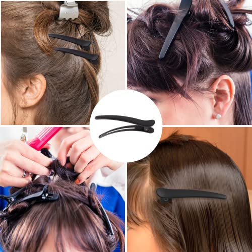 Stoutips Pack of 12 Hair Sectioning Clips for Women with 1 PCS Antistatic Tail Comb – Professional Hairdresser Clips for Salon Styling & Care, Ha