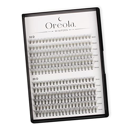 Oreola False Eyelashes Individual Natural Eyelash Individual Lashes Cluster for DIY at Home Ultra-Light Individual Cluster Lash Extensions 0.07C