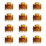 12 PCS Small Hair Clips Women Brown 1.2 Inches Medium Size Hair Claws Clip Hair Styling Butterfly Hair Clamp