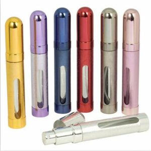 12ml Refillable Perfume Atomiser Atomizer Aftershave Travel Spray Miniature Bottle With Window (Blue)