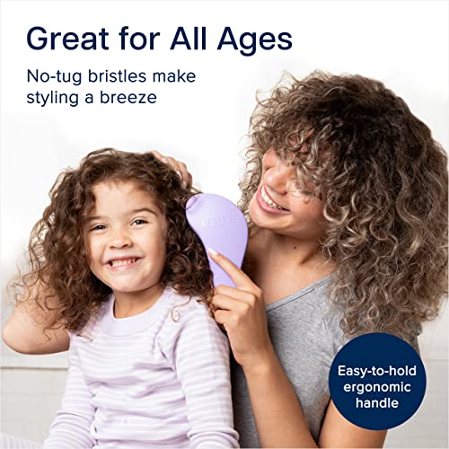 Crave Naturals Glide Thru Detangler Hair Brush, Tangle Teezer Hair Brush for Wet, Dry, Curly, and Straight Hair - Tangle Teezer Wet Detangler Bru