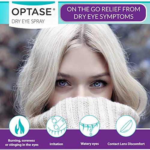 Optase Dry Eye Spray – A Preservative and Phosphate Free Dry Eye Spray for Itchy, Irritated Eyes and Eyelids - 300 Doses - 17ml