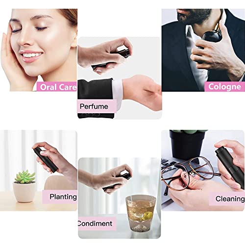 SONGQEE 8ml Perfume Atomiser Refillable Bottles, Mini Refillable Perfume Bottle Aftershave Spray Bottle, Upgraded Travel Perfume Atomizer, Portab