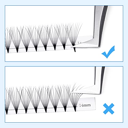 Pre Made Fan Eyelashes Extensions 10D Fans 0.07mm D Curl 8-14mm Mix Cluster Eyelash Extensions Premade Fans Volume Russian Lashes Fan Individual