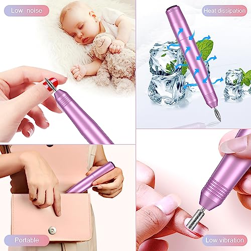 Nail Drill Machine, Electric Nail Files for Acrylic and Gel Nails, 20000RPM Electric Nail Drill for Natural Nails, Professional Nail Drill for Pe