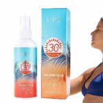 30 SPF Sunscreen Spray,Sheer Sunscreen Spray SPF 30 Hydration Sunscreen | 100ml Anti-sweat Clear Spray Sunscreen, Lightweight Sunscreen for Sensi