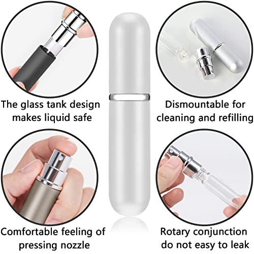 Perfume Atomiser Bottles 5ml Portable Perfume Refillable Bottle Mini Travel Perfume Bottle Refillable Perfume Empty Spray Bottle with Pipette for