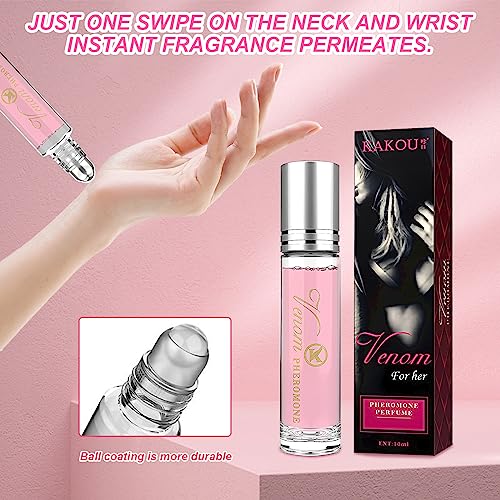 Pheromone Perfume, Roller Ball Perfume, Perfume for Women, The Original Pheromone Infused Essential Oil Perfume, Long Lasting, Romance, Sweet