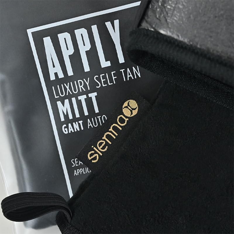 Sienna X Luxury Self Tan Mitt. Double Sided Fake Tan Applicator For A Streak Free & Flawless Tan. Machine Washable & Waterproof Glove Perfect For