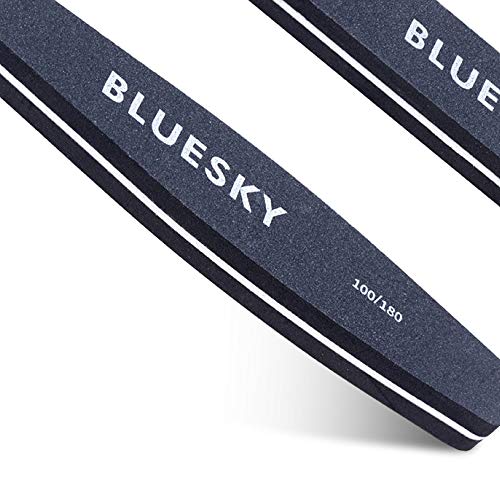 Bluesky Nail Buffer Rhombus, Professional Nail Tool For Gel Nails, Double Sided Dual Grade Grit 100/180, Manicure and Pedicure Accessories