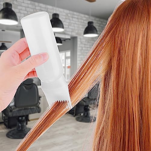 Root Comb Applicator Bottle 6 OZ Hair Oil Applicator Applicator Bottle for Hair Dye Bottle Applicator Brush with Graduated Scale, Profssional Bru