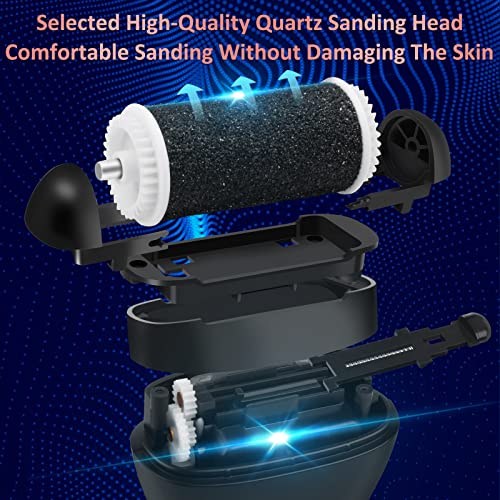 Electric Foot File, Hard Skin Remover, Norbase Professional Rechargeable Callus Remover Feet Care Pedicure Set 15 in 1 Foot File for Dry Dead Ski