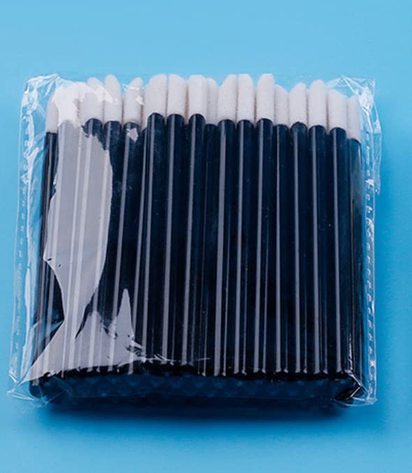 Kittro 200 Pieces Disposable Lip Brush Wands, Lipstick Applicator, Lip Gloss Concealer Brushes for Lips Eyes and Makeup Application