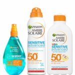 Ambre Solaire Sun Cream for Kids and Adults SPF30 and SPF50, 3-Piece