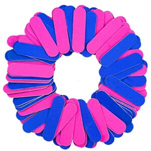 100PCS Nail File Set Disposable Mini Nail File 180/240 Professional Care Mini Nail Files Double Sided Emery Board Buffer Set Grit Double Sided Em