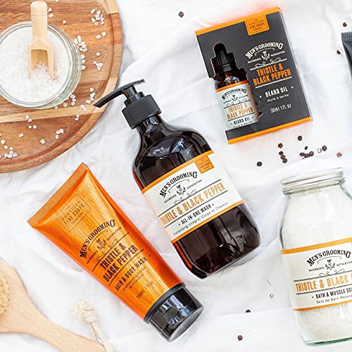 Men's Grooming by The Scottish Fine Soaps Company Thistle & Black Pepper Body Spray 150ml