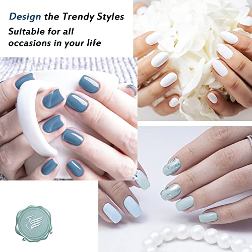 Gel Nail Polish Set, Phoenixy 12 Colours Gel Nail Polish Kit with UV/LED Nail Lamp,Soak Off Nail Polish Glossy Matte Top Coat Gel Nail Starter Ki