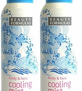 2x Beauty Formulas - Body & Face Cooling Mist - 150ml or 5 fl oz.