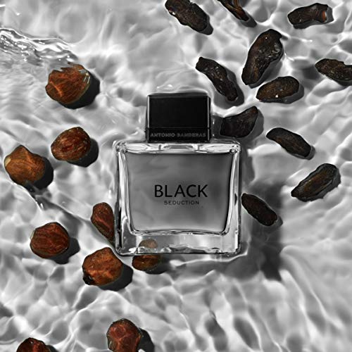 Antonio Banderas Perfumes - Black Seduction - Eau de Toilette Spray for Men - Long Lasting - Elegant, Masculine and Sexy Fragance - Amber Woody S