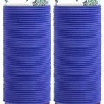 Soul Projekt Royal Blue Hair Bands 100 Pack 4mm, Hair Bobbles for School, Metal Free, No Damage Elastic Hair Ties For Women, Girls, Thin Hair Ban
