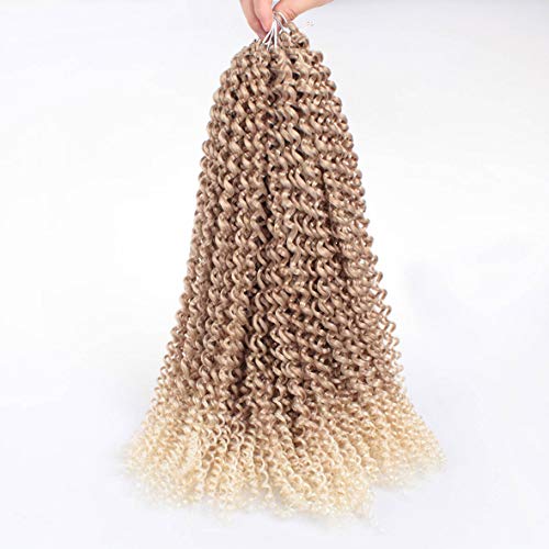 Leeven 7 Packs Water Wave Braiding Hair for Butterfly Faux Locs 24 Inch Long Water Wave Crochet Hair Hot Water Setting Passion Twists Braiding Ha