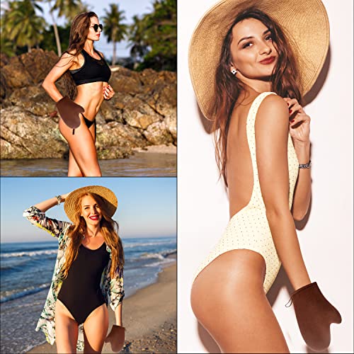 Self Tanning Mitt, Self Tanning Mitt Applicator, Double Sided Fake Tan Mitt Applicator, Self Tan Mitt Glove, Self Tanning Glove with Thumb and Cu