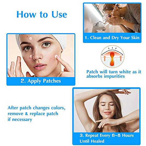 Spot Patches, 216pcs Invisible Hydrocolloid Pimple Patches, Effectively Relieve Common Spot Patches for Face, Facial Care, Suitable for All Skin