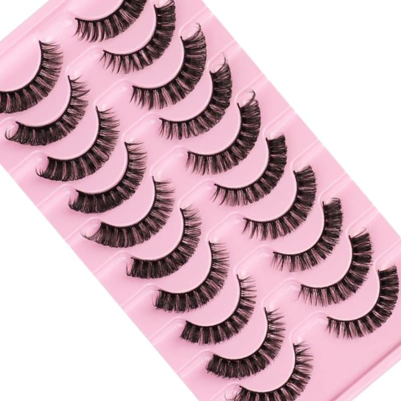 Shoprox False Eyelashes, Russian Strip Lashes, Fluffy Eyelashes Perfect for Parties, Weddings, Birthday Gifts, Eye Lashes for Every Type of Eyes,