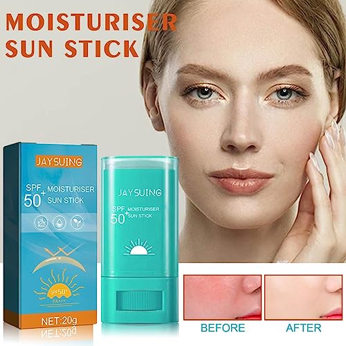 SPF50 Moisturiser Sunscreen Stick,Sheer Dry-Touch Face & Body Stick,Moisturizing Face Serum Sunscreen,for Face & Body, Sweat- & Water-resistant s