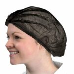 Suntana Spray tan Black Pleated Mob Caps