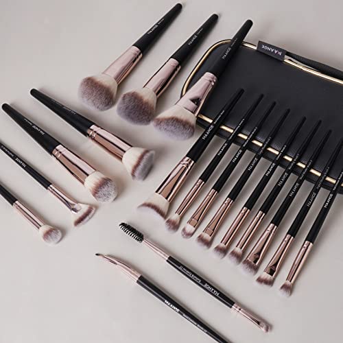 Makeup Brushes MAANGE 18 Pcs Professional Makeup Brush Set Premium Synthetic Face Kabuki Make Up Brushes Foundation Brush Blush Powder Eye Shadow