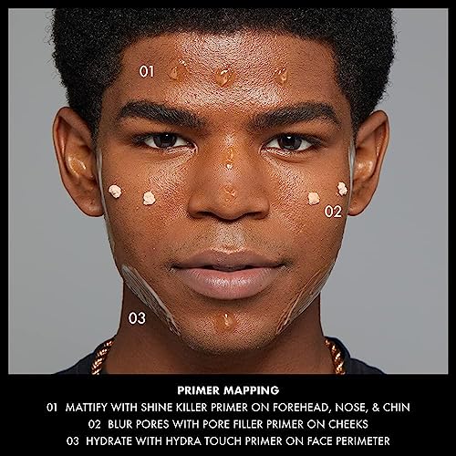 NYX Professional Makeup Shine Killer Primer, Makeup Primer Base, Mattifying Charcoal Powder for Shine and Oil Reduction, Vegan Formula, 20 ml