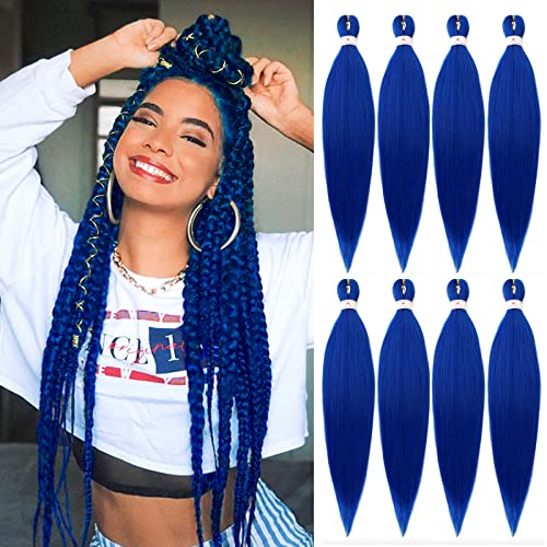 Beyond Beauty EZ Braid Pre Stretched Braiding Hair 8Packs-26inch Professional Yaki Texture Synthetic Hair(#1B)