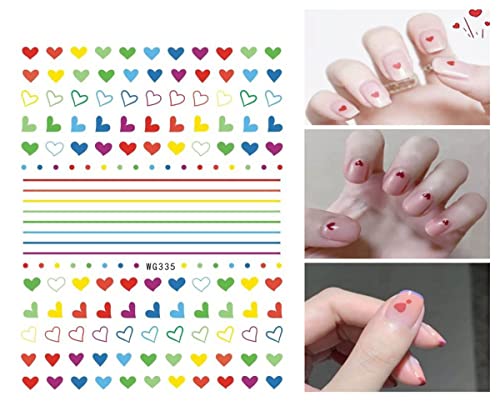 Cute Nail Stickers for Kids Little Girls 12 Sheets Self-Adhesive Nail Decals Christmas Flowers Leaves Animals Plants Fruits Nail Art Decoration f
