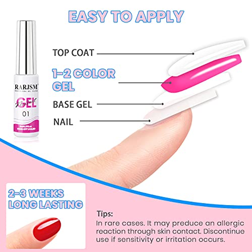 RARJSM Nail Art Gel Nail Polish 8ml Painted Gel Polish Kit 12 Colors Painting Drawing Gel Liner Polish,Pull Line Gel Polish for DIY French Manicu