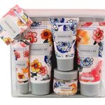 Vintage & Co Patterns & Petals Top To Toe Kit | 50ml Hand Cream, 50ml Body Lotion, 30ml Foot Cream, 10ml Lip Balm & 30g Bath Salts | Travel Frien