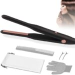 Hair Straightener,Curling Iron, Pencil Straighteners for Short Hair,Mini Hair Straighteners for Woman and Man,Ceramic Panel with 4-Step Temperatu