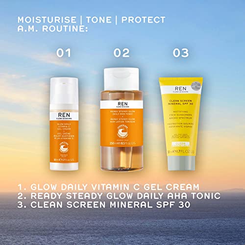 REN Clean Skincare Ready Steady Glow Daily AHA Tonic 100ml