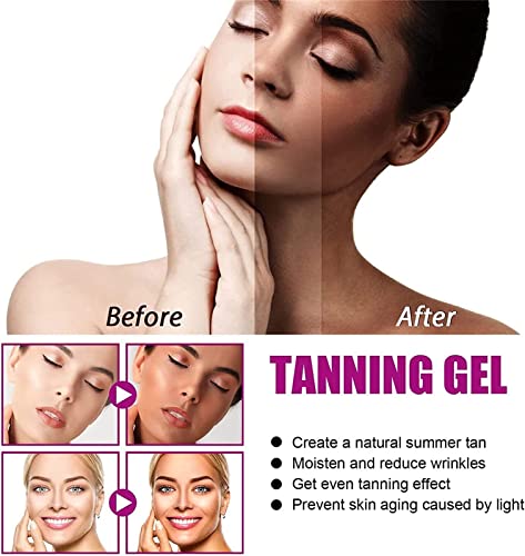 Extreme Dark Intensive Tanning Luxe Gel, Peach/Watermelon Tanning Gel, Tanning Accelerator Lotion, Intensive Tanning Luxe Cream, Dark Tanning Gel