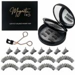 Onewly Magnetic Eyelashes - 16 Pieces False Eyelashes No Glue and Eyeliner Needed - Magnetic Eyelashes Natural Look - Eyelash Extension Kit