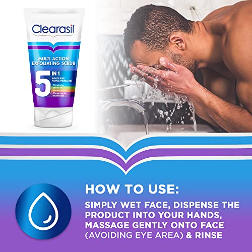 Clearasil 5-in-1 Exfoliating Scrub, 150 ml