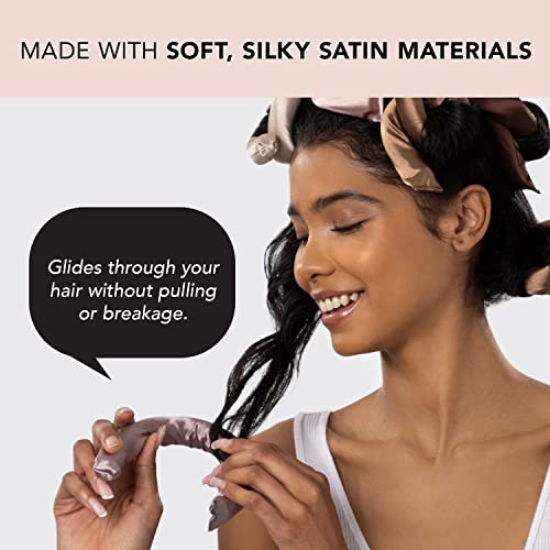 Kitsch Heatless Hair Curler - Satin Covered Heatless Hair Curlers for Long Hair | Flexi Rods for Heatless Curls for All Hair Types | Hair Curlers