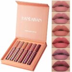 6Pcs/Set Sexy Liquid Lipstick Waterproof Long Lasting Moist Lip Gloss Vivid Colorful Lipgloss Fashion Moisture Smooth Lip Stick Long Lasting Lip