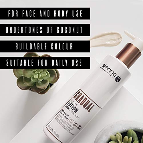 Sienna X Untinted Gradual Self Tan Lotion 200ml. For A Natural, Glowing, Streak Free Tan. Vegan Moisturiser With Anti-Cellulite Formula. Quick Dr